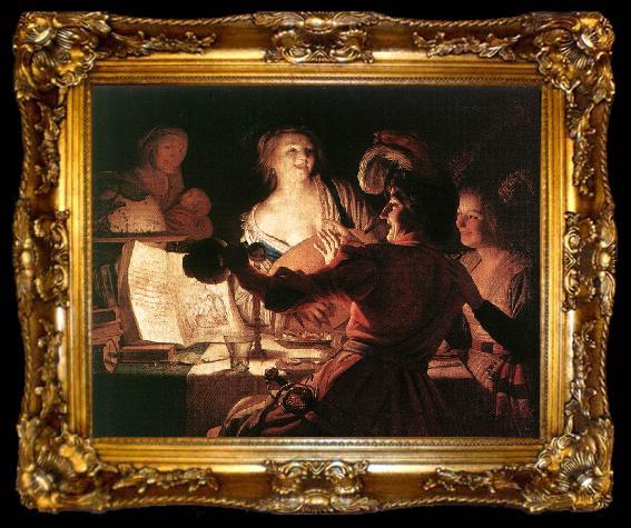 framed  HONTHORST, Gerrit van The Prodigal Son af, ta009-2